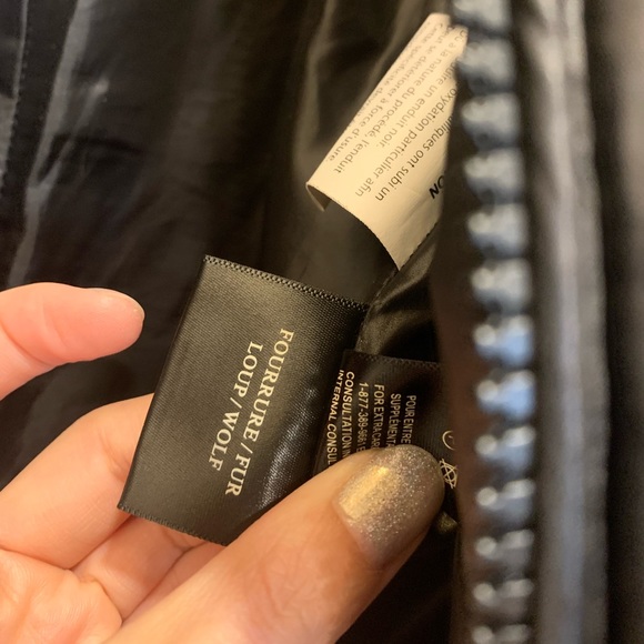 Rudsak Down Coat with leather and fur trim - Picture 14 of 14